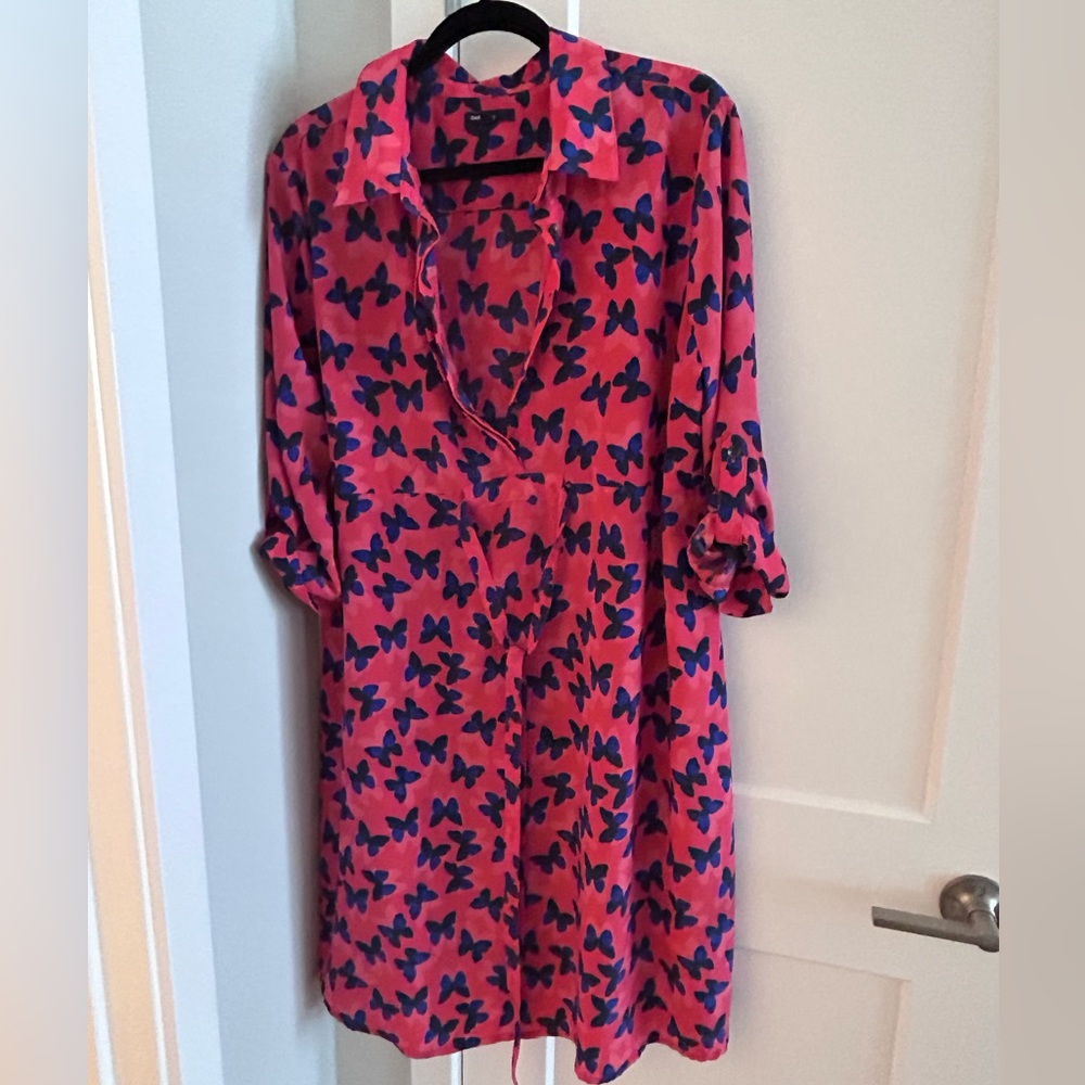 Gap maternity butterfly shirt dress